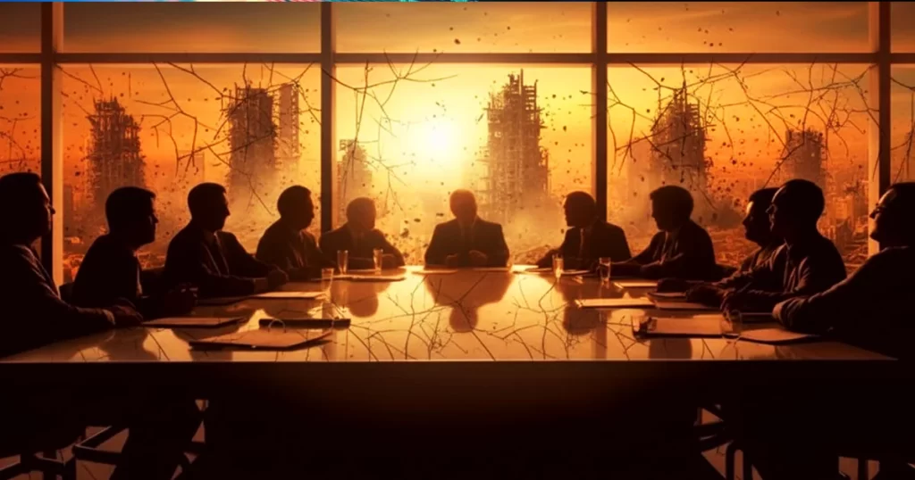 Junta_corporativa_edificios derrumbandose
